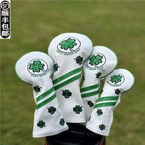 Four-leaf clover golf club cover club head cover ball head cap cover protective cover putter iron wood club cover