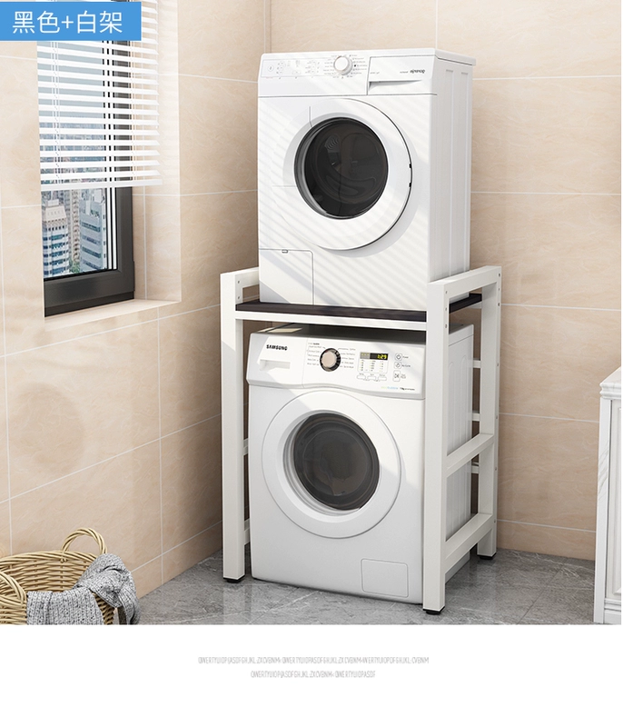 kệ máy giặt 2 tầng Giá máy giặt trống giá máy rửa chén giá nước giặt sàn ban công máy sấy hai lớp giá xếp chồng kệ máy giặt 2 tầng kê chân máy giặt