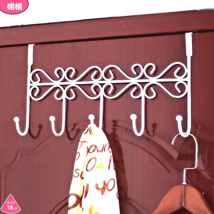 Household clothes nail-free wall door without punching door door hook pendant towel hanging nail-free nail-free stick door after the nail-free hook
