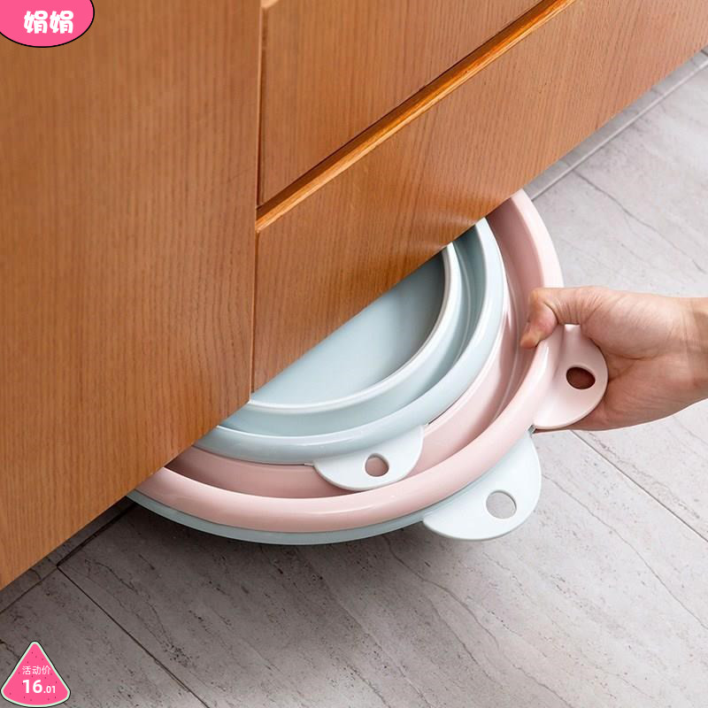 Shrink facilitates children's shelves washbasin Thickened Bubble Feet Party Portable with washbasin Folding Travel Compression