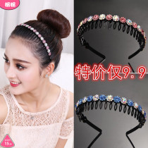 Fixed womens clip bangs atmosphere with drill short hair student hair hairclip Korean Adult comb hair hoop