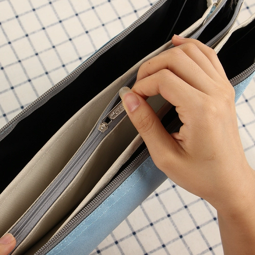 康百 Тканевый мешок с молнией, льняная сумка, портфель, вместительная и большая модная сумка для хранения для папок, делается под заказ, с печатью вашего логотипа