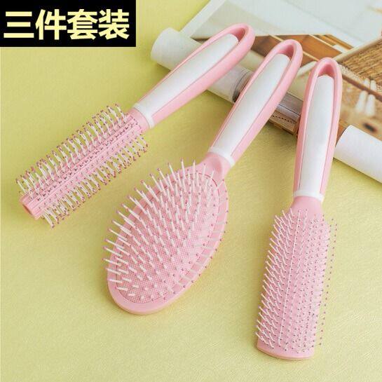 Comb curly hair comb female household net red new cute girl heart pink massage comb with air cushion airbag roll