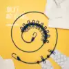 Banana fun clothesline Multi-functional portable outdoor travel non-slip buckle windproof rope Free hole drying rope to separate clothes