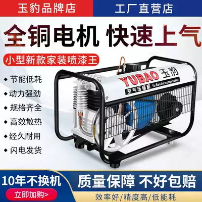 Oil air compressor belt type compressor home decoration small household compressor high pressure woodworking 220V spray paint gas