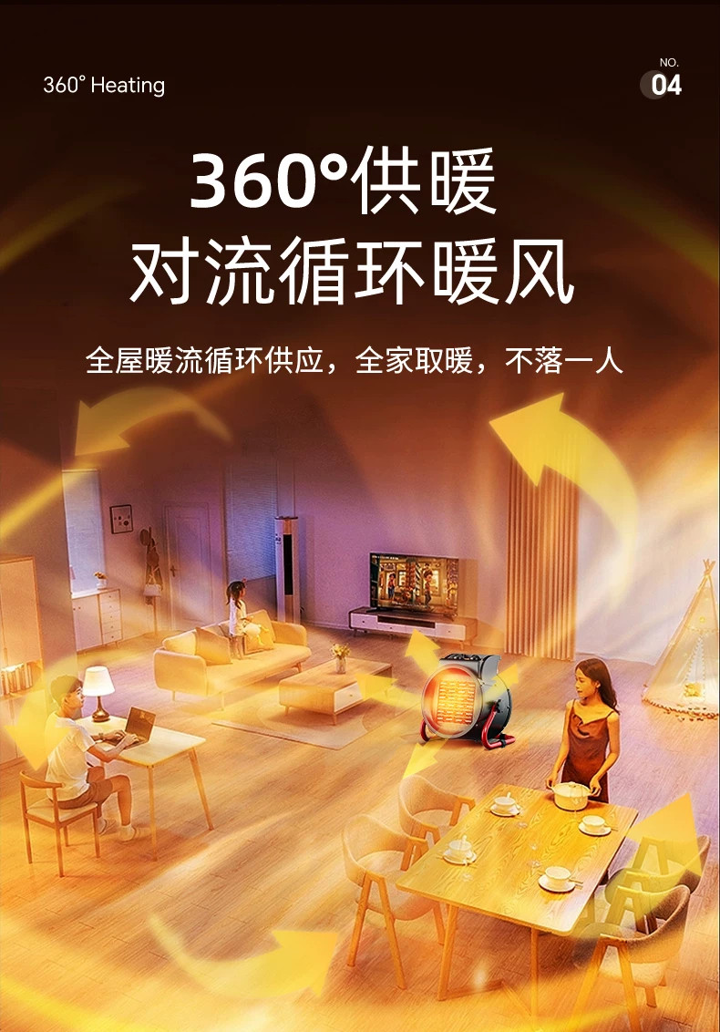 Тепловентилятор Yubao керамический улучшенный 2000Вт