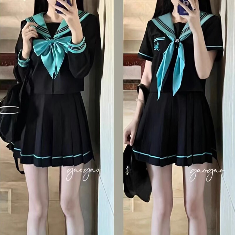 Nana Uniform [Aoki Ei] Original Jk Uniform Sailor Suit Summer Japanese School Style Outfit for Women
