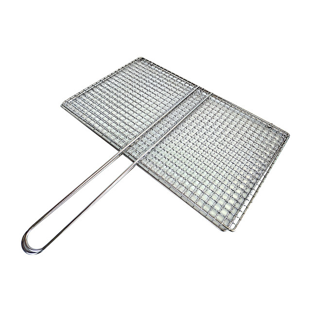 Bbq Mesh 304 Stainless Steel Mesh Grate Iron Plate Clip Grilled Fish Household Barbecue Tools Enlarged Wire Mesh