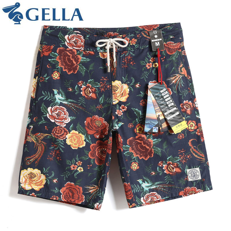 GELLA Beach Pants Men Summer Large Size Dry Dress Retrox Casual Shorts Mixed Shorts