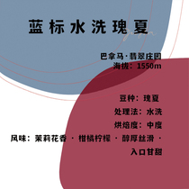 Panama Emerald Manor Blue Label Washed Rossia Fuji Coffee Single product Coffee Beans 120g