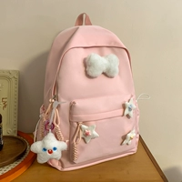 Розовый большой с 3 звезды 1 костяная головка+белая звезда, висящая украшение