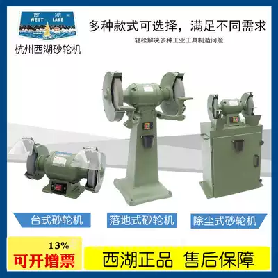 Hangzhou West Lake grinder desktop industrial dust removal polishing knife vertical grinder household 380V