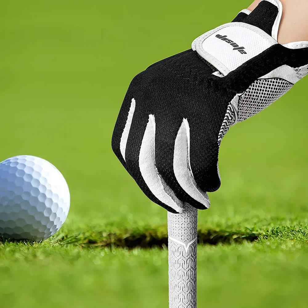 Heren golfhandschoen ademend mesh antislip siliconen links_voghion.com