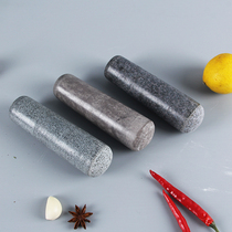 Natural Garlic Hammer Stone Hammer Stone Hammer Grinding Garlic Hammer Grinding Stick Grinding Stick Stone Mortar Cotyle Green Stone garlic mortar Handle Ramming Pestle