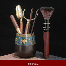 Tea ceremony 6 gentleman tea tea tool set ebony tea knife tea clip equipment six gentlemen tea set accessories