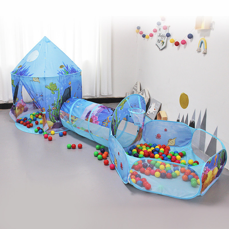 Children's Tent Room 3 Piece Boys Girls Princess Game HouseOutdoor Baby HouseToy Household