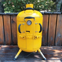 Barbecue hanging furnace gas tank changed to hanging furnace barbecue furnace outdoor household stuffy furnace three-door grill smokeless environmental protection roast sheep