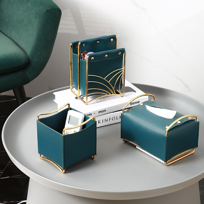 Light luxury creative key remote control multi-function storage box makeup brush storage barrel Nordic simple home living room - Taobao