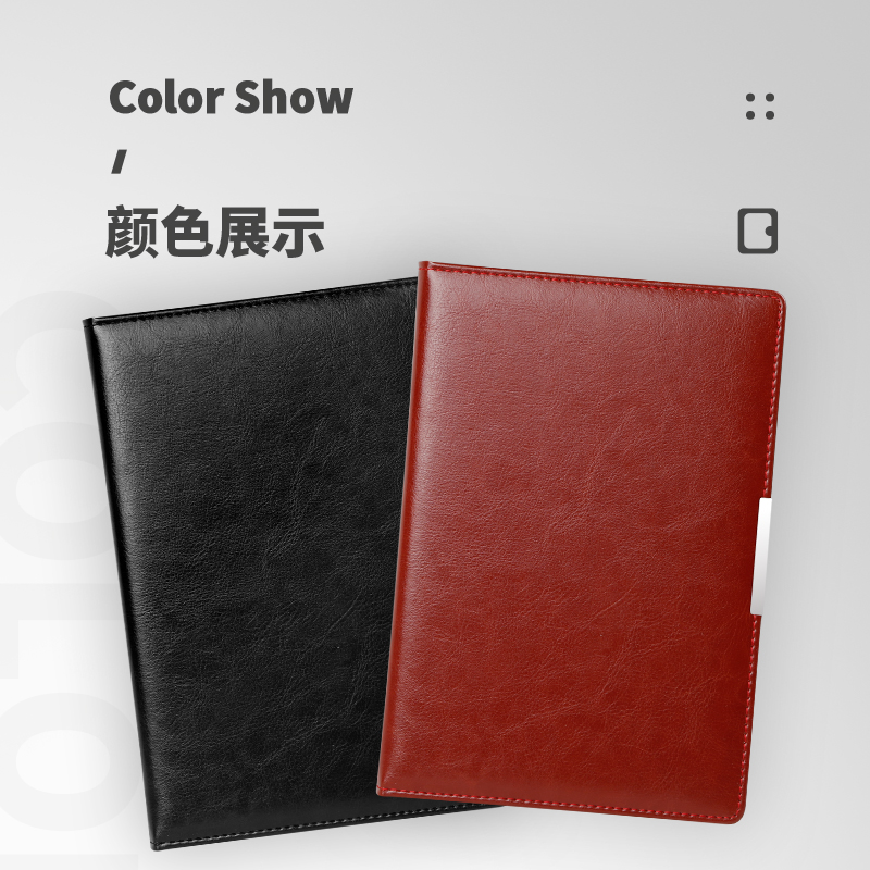 Business Notebook Stationery A5 Book of Required Arts and Arts Diary Simply A4 Leather Meeting Records Copyright Notebook Customized LOGO Notebook B5