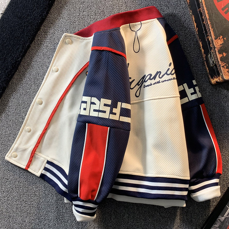 Brand Store Boys' Jacket 2025 New Model Baseball Jacket Thin Style for Older Children Cardigan Children's Clothing Autumn and Winter Padded Thickened Brand Store Boys' Jacket 2025 New Model Baseball Jacket Thin Style for Older Children Cardigan Children's Clothing Autumn and Winter Padded Thickened