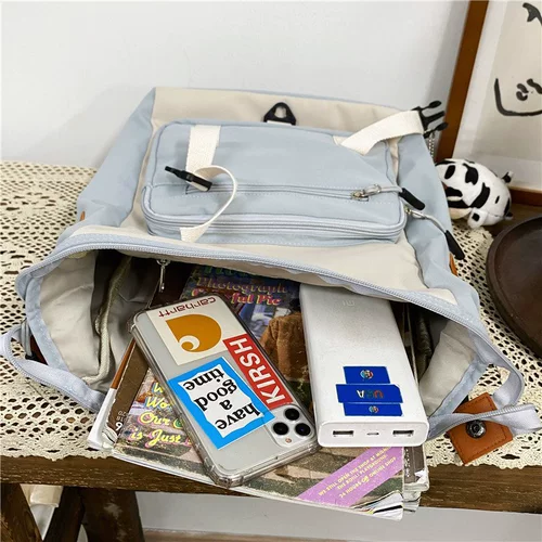 Школьный рюкзак, свежая вместительная и большая сумка через плечо, для средней школы, в корейском стиле