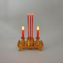 Electronic candle smokeless LED lamp Buddha front lamp electronic incense burner candlestick worship everlasting lamp household worship ornaments