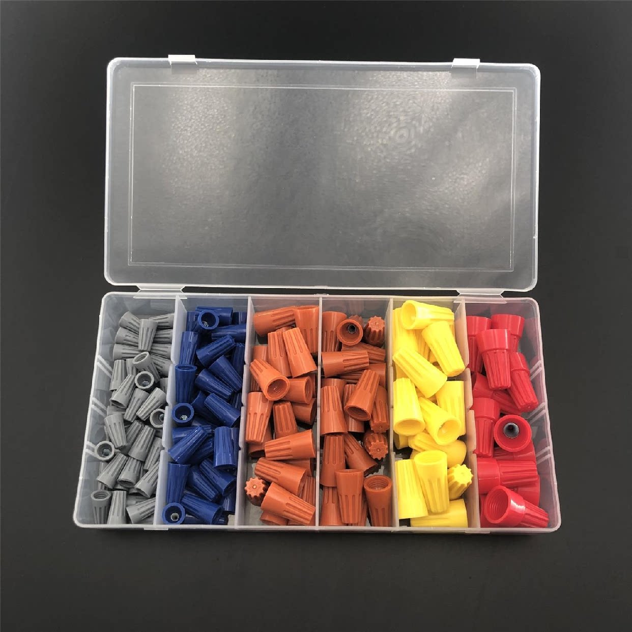 Терминал 直供158组套螺旋压线帽盒装接线帽压线帽快速接线端子套装