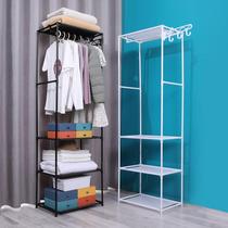 Simple coat rack floor-standing clothes rack household simple assembled clothes hanger storage and organization clothes hanger bag rack