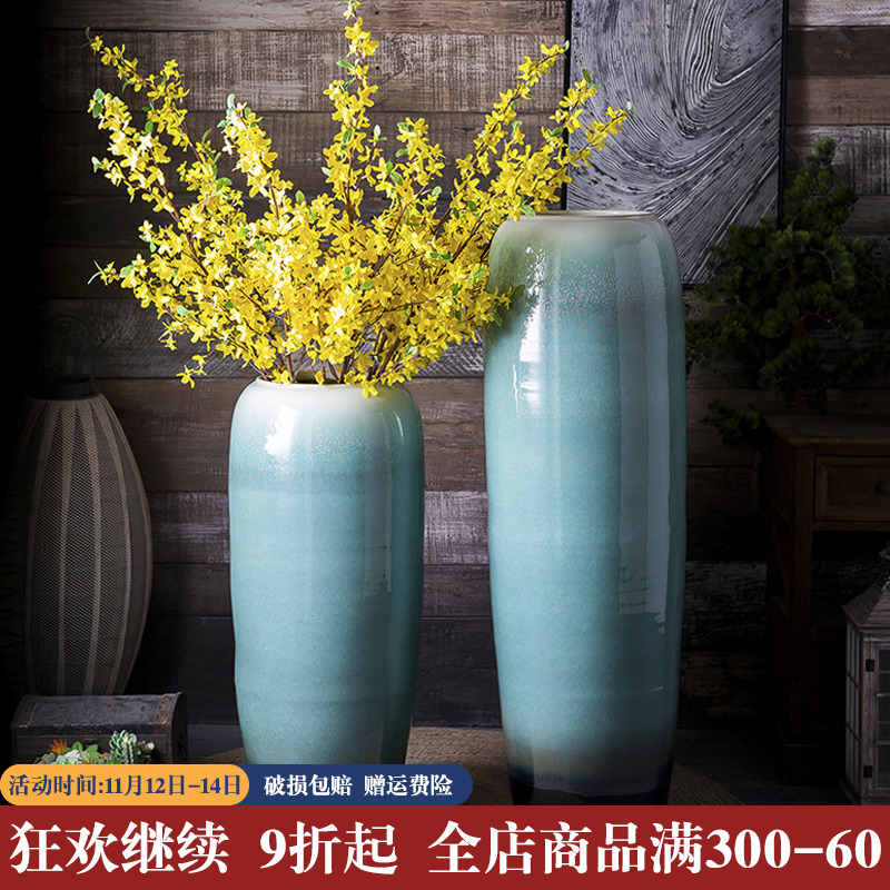 Jingdezhen ceramic hotel villa covers large vases, the sitting room porch flower flower decoration flower arranging furnishing articles