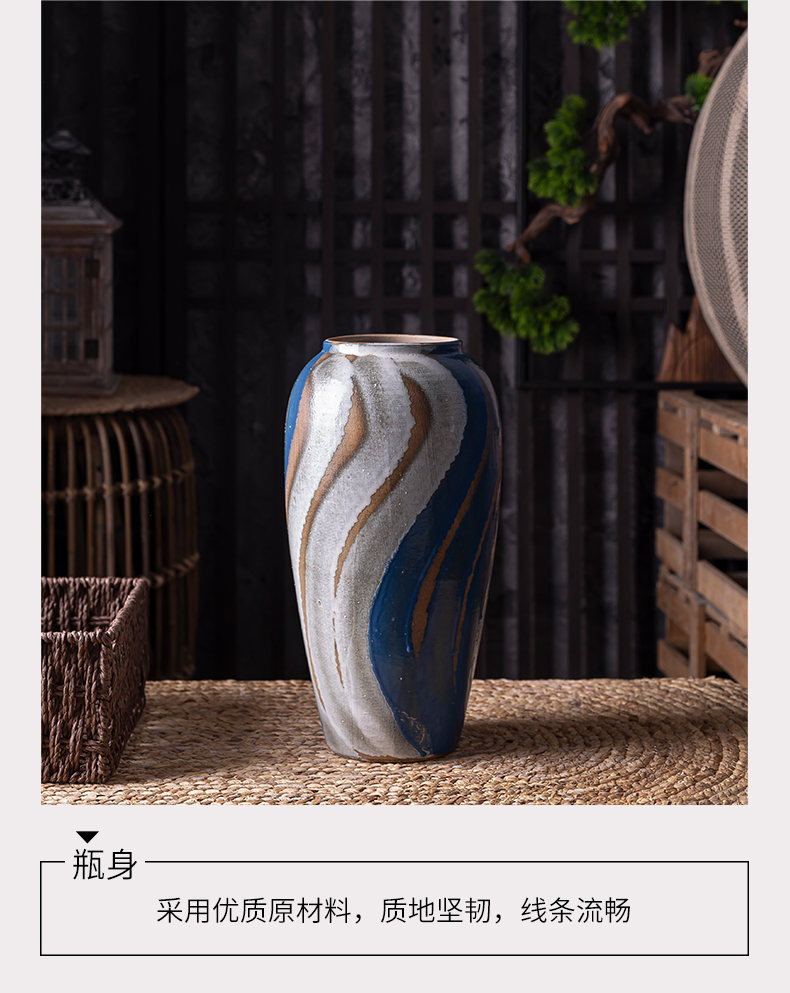 American ceramic floret bottle household act the role ofing is tasted wine shelf decoration flower arranging dried flowers contracted sitting room adornment is placed