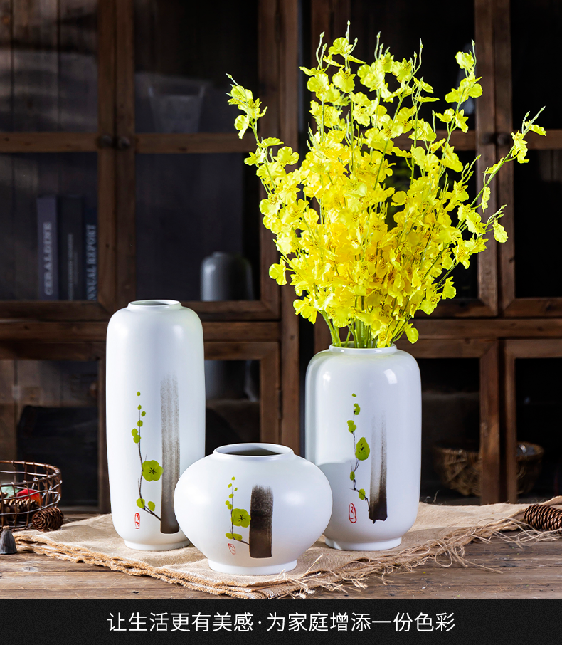 I and contracted ceramic vase furnishing articles at home sitting room dry flower decoration flower arranging TV cabinet table creative jewelry