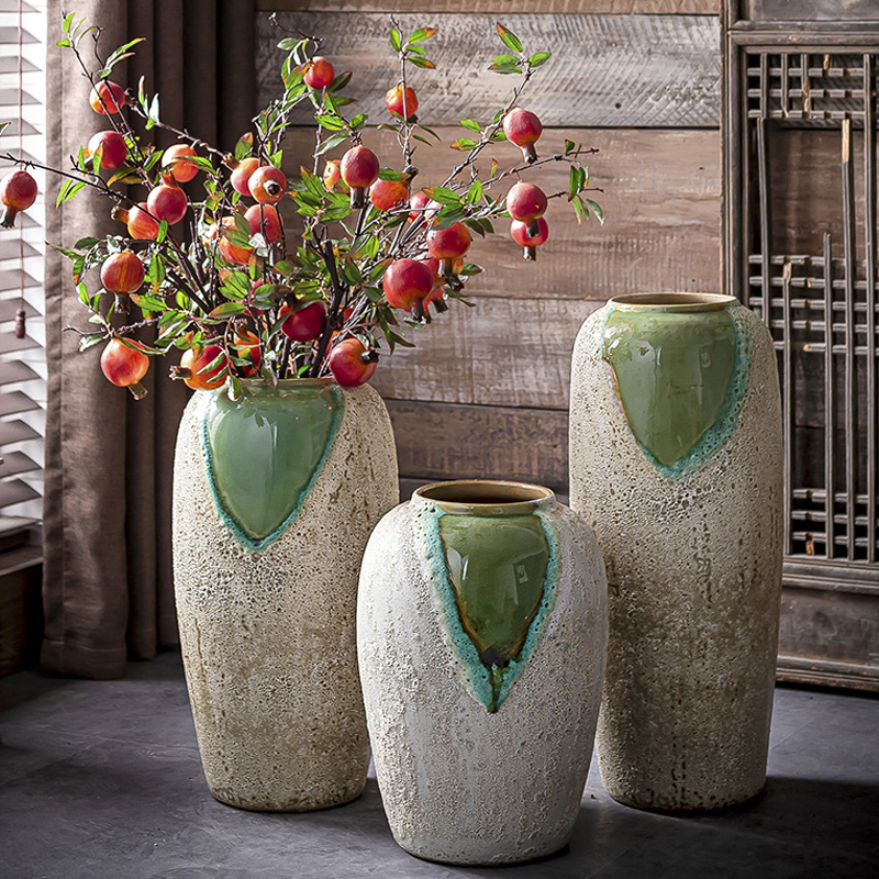 I and contracted big American ceramic vase furnishing articles sitting room ground European new Chinese vases, flower POTS flowerpot