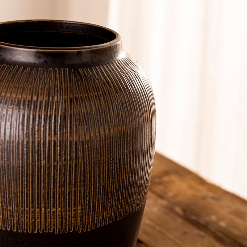 American ceramic vase restoring ancient ways furnishing articles simulation flower arranging creative contracted household living room TV cabinet craft porcelain