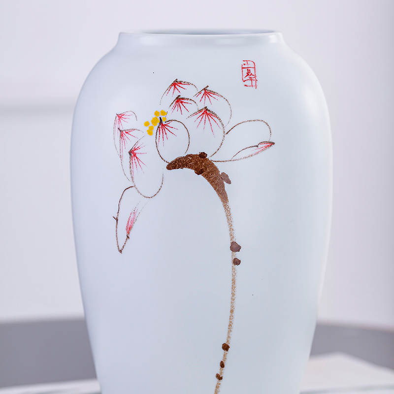 Ceramic vase creative floral outraged TV cabinet furnishing articles home decoration of modern Chinese style living room table flower arrangement