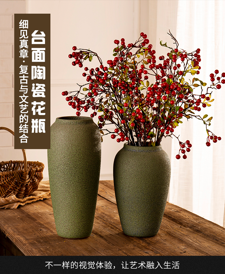 Jingdezhen ceramic ceramic vase creative furnishing articles table sitting room floret bottle of flower arranging flowers, art porcelain hydroponics