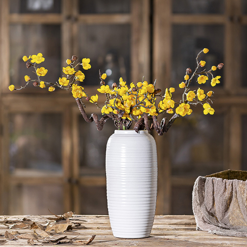 Dried flower vases, ceramic porcelain restoring ancient ways is the sitting room the Nordic table flower arranging water raise flower POTS American creative jewelry