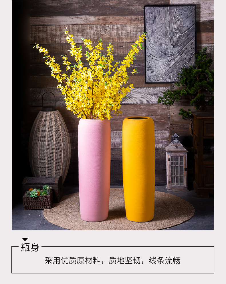 The Nordic creative manual vase modern furnishing articles sitting room adornment pure manual craft ceramic flower implement suits for