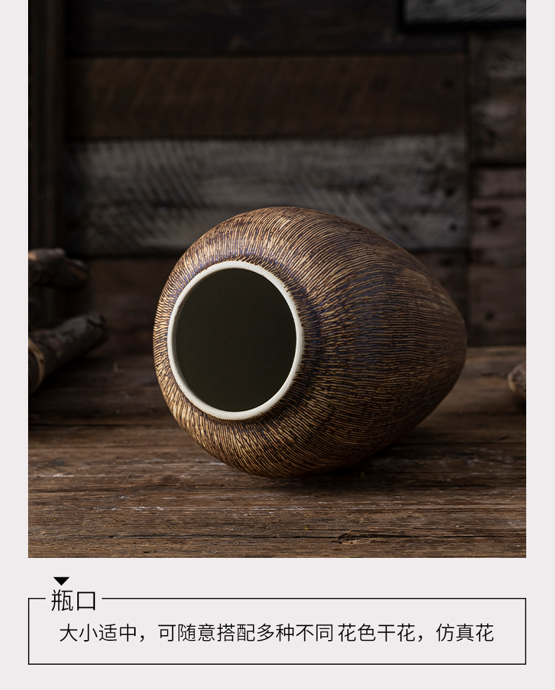 Jingdezhen ceramic vase furnishing articles sitting room flower arranging all over the sky star, Nordic small pure and fresh and dried flowers hydroponics ins style