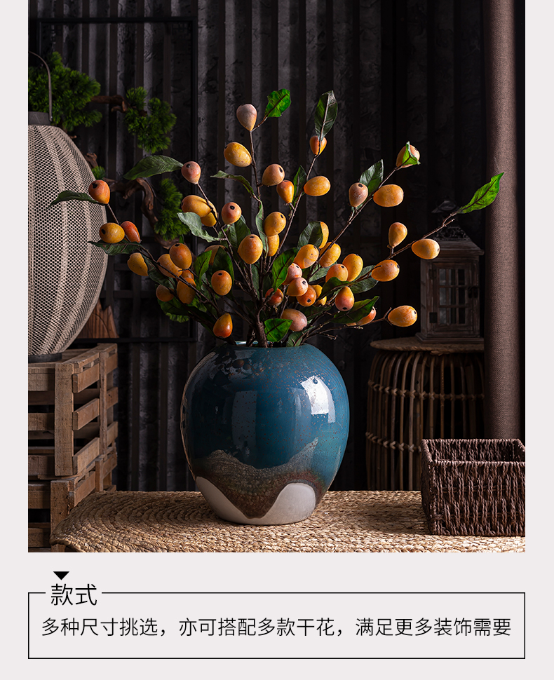 Creative light Europe type TV ark, sitting room key-2 luxury decoration household furnishing articles flower arranging round ceramic vase housewarming gift