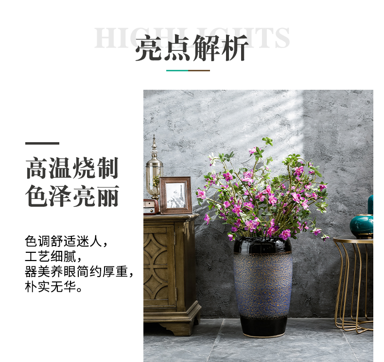 Jingdezhen ceramic hotel new Chinese style villa large vases, the sitting room porch flower arranging, decorative flower arranging furnishing articles