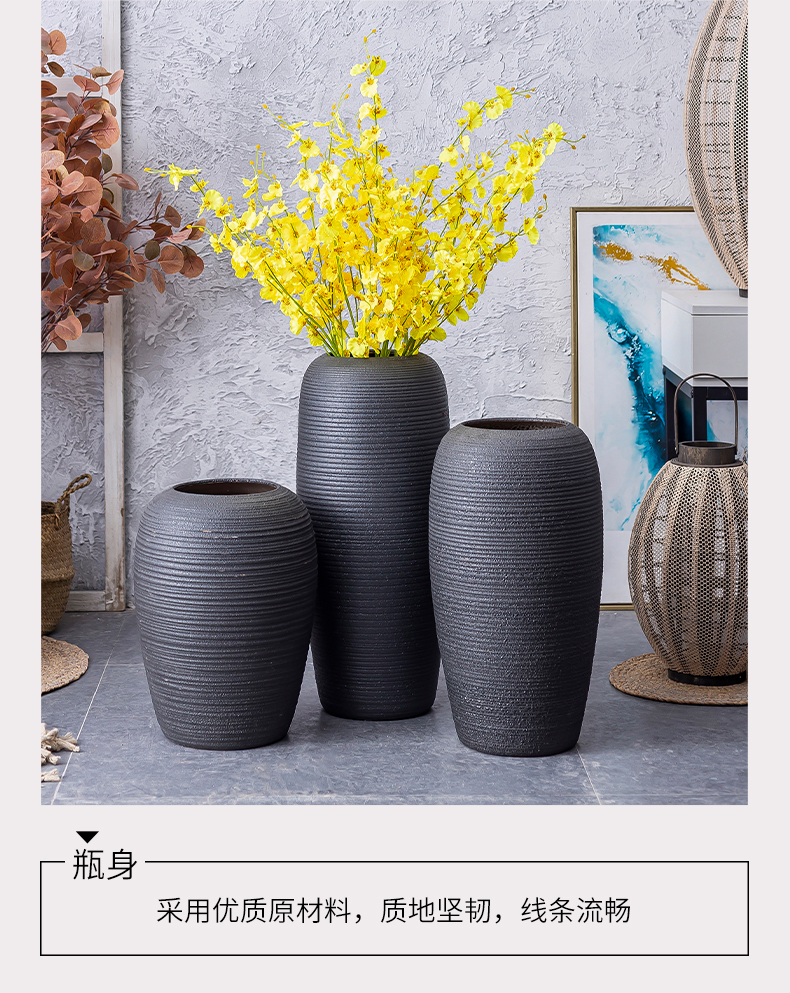 Simulation of large vase flowers suit sitting room of I and contracted household decorative dried flowers flower arrangement large - sized ceramic furnishing articles