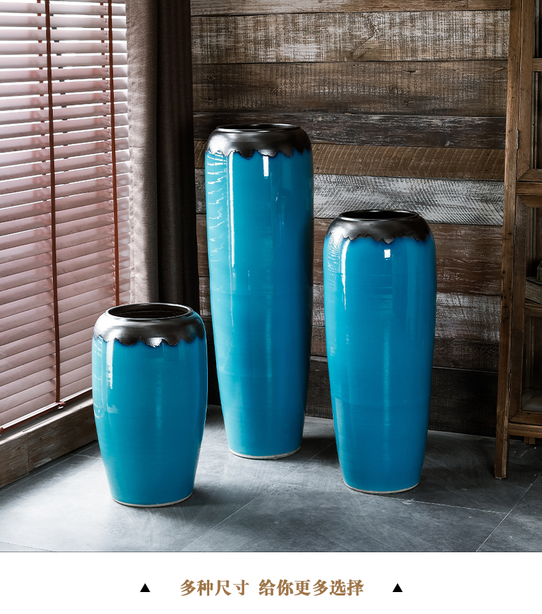 American landing large ceramic vase furnishing articles contracted and I sitting room flower arranging dried flower hotel villa European - style decoration