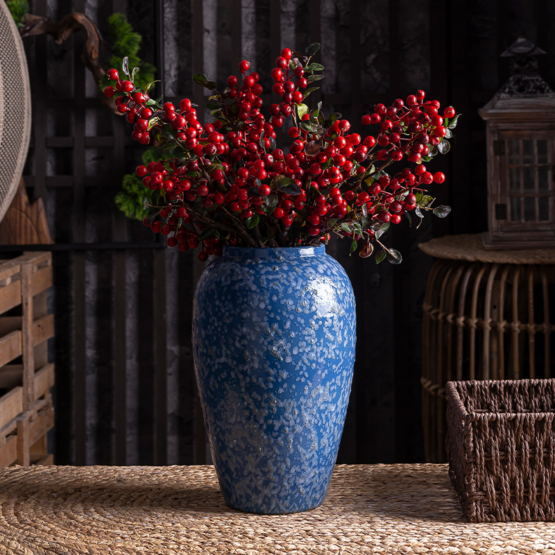 Vase furnishing articles flower arranging light sitting room key-2 luxury decoration of Chinese style household act the role ofing is tasted ceramics American Nordic creative contracted web celebrity