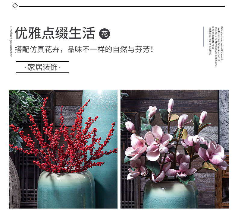 Jingdezhen ceramic hotel villa covers large vases, the sitting room porch flower flower decoration flower arranging furnishing articles