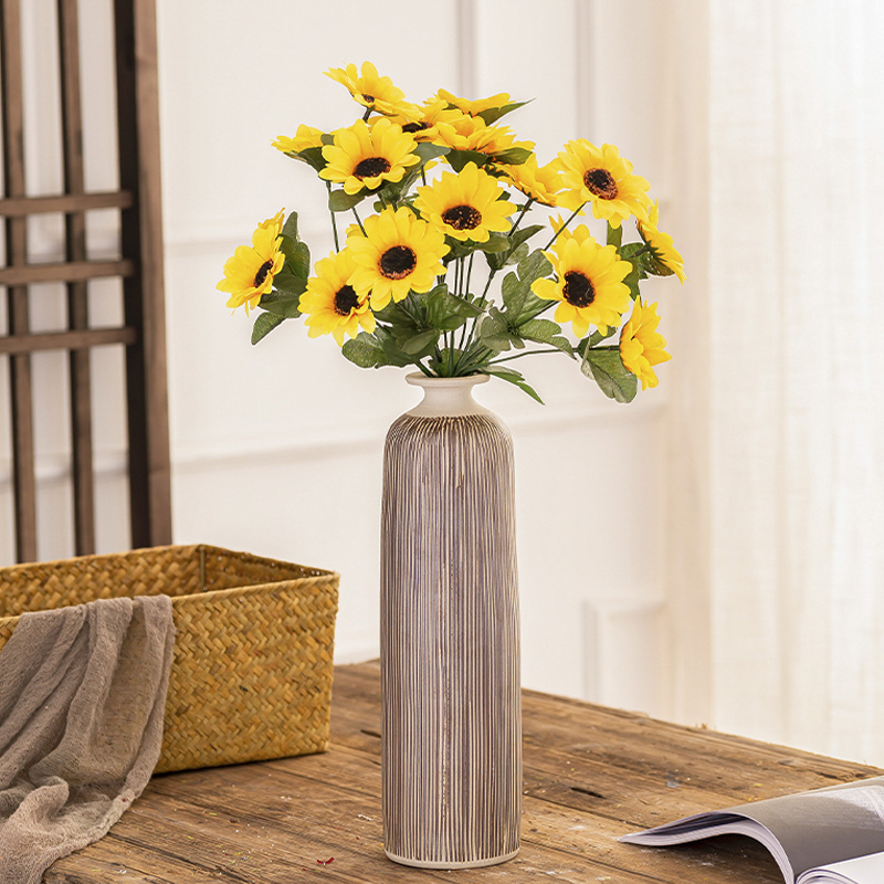 Dried flowers to decorate household act the role ofing is tasted furnishing articles Scandinavian simple ceramic floret bottle of the sitting room TV ark, flower arranging new decoration