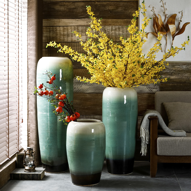 Jingdezhen ceramic hotel villa covers large vases, the sitting room porch flower flower decoration flower arranging furnishing articles