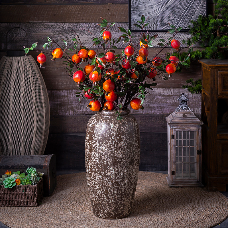 Ground vase manually restoring ancient ways is dried flowers thick courtyard mall flower implement earthenware pottery jar archaize hydroponic flower pot
