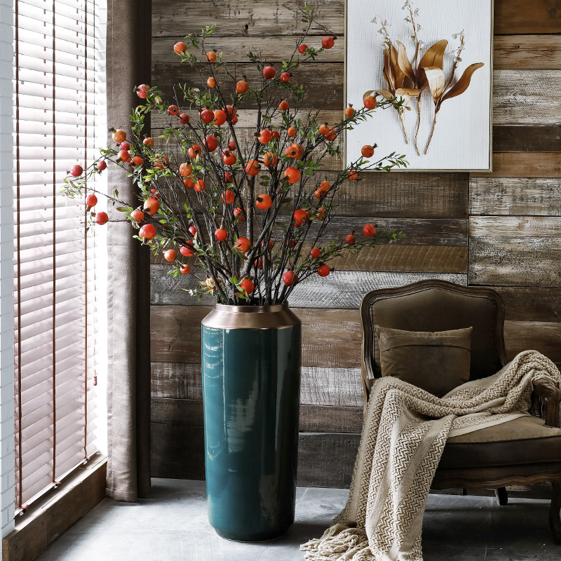 The Big vase furnishing articles furnishing articles sitting room ground European new Chinese vases, flower arranging modern simplicity of jingdezhen ceramics