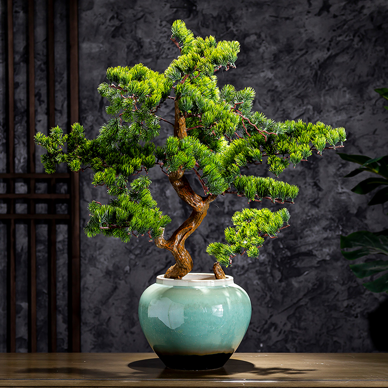 I and contracted American Chinese ceramic vase household simulation flower arranging furnishing articles sitting room adornment dried flowers set