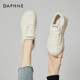 Daphne white shoes for women 2025 new summer shell toe biscuit thick sole heightening versatile sports and leisure sneakers